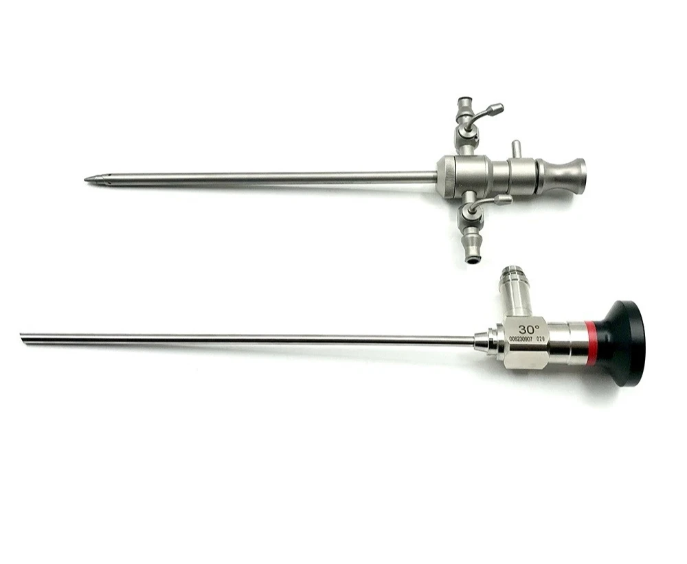 YAO Medical Rigid Arthroscope Arthroscopy Endoscope and Sheath Obturator Trocar Elbow Knee Pets Examination Surgery Veterinary