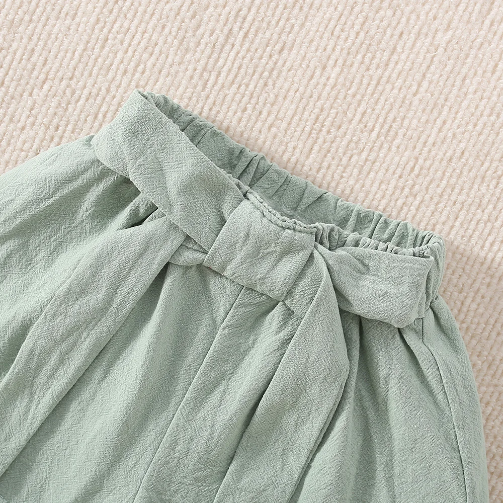 مجموعة صيفية جديدة وبسيطة للفتيات الصغيرات، ملابس أطفال مطرزة بالزهور مناسبة للأطفال من عمر 9 أشهر إلى 3 سنوات #6