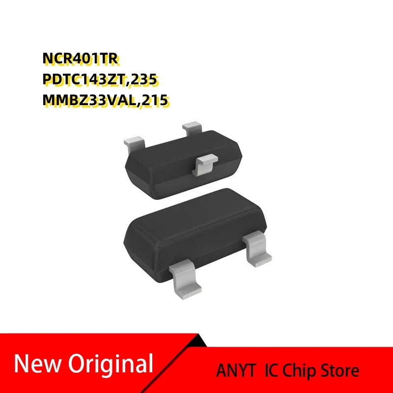 NEW 20PCS/lot  NCR401TR  R401T   PDTC143ZT,235 PDTC143  MMBZ33VAL,215 MMBZ33VA   TO-236AB