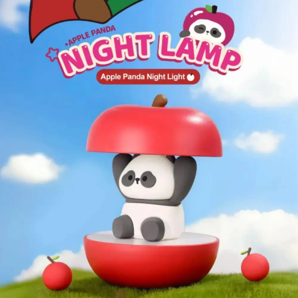 USB Rechargeable Panda Table Lamp Ambient Light Personalized Gift LED Bedside Lamp Cute Modeling Modeling Lamp Bedroom Decor