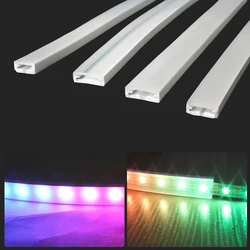 Silicone Neon Tube Flexible Soft Silica Gel Sign IP67 Waterproof For WS2811 WS2812B 5050 2835 COB LED Strip Light 1m 2m 3m 4m 5m