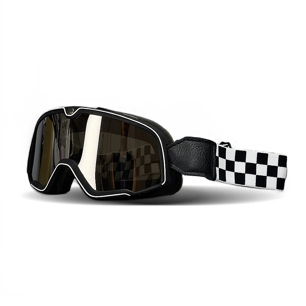 Retro Motorcycle Helmet Pilot Goggles Glasses Windproof Motocross Sunglasses Vintage Helmet Glasses Cycling Racing Cafe Racer