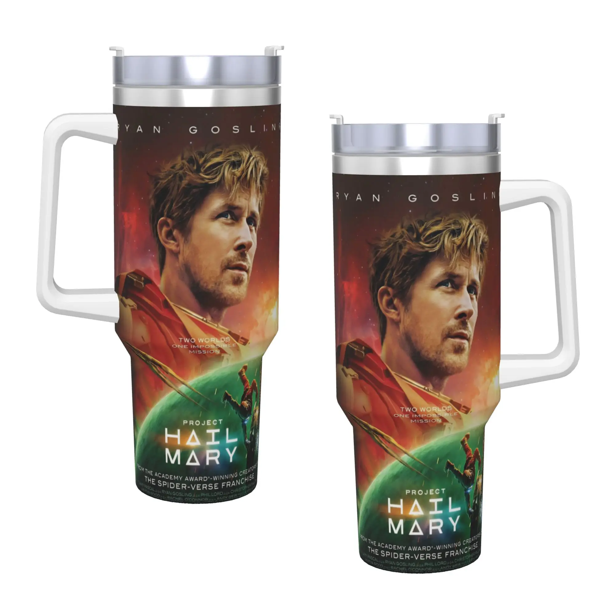 Project Hail Mary Movie 2026 Tumbler Vacuum Insulated  Thermal Cup Stainless Steel Double Wall Mug Water Bottle 40oz