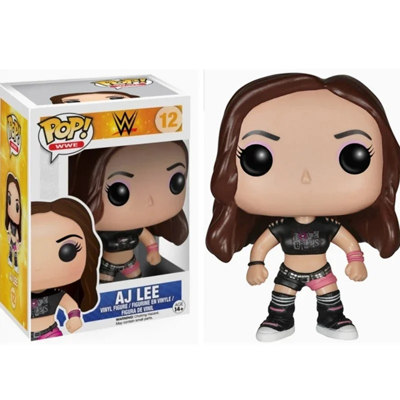 NEWest Arrival FUNKO POP Undertaker WWE AJ Lee #12 Action Figure Collection Model Toys for Children Birthday Gifts