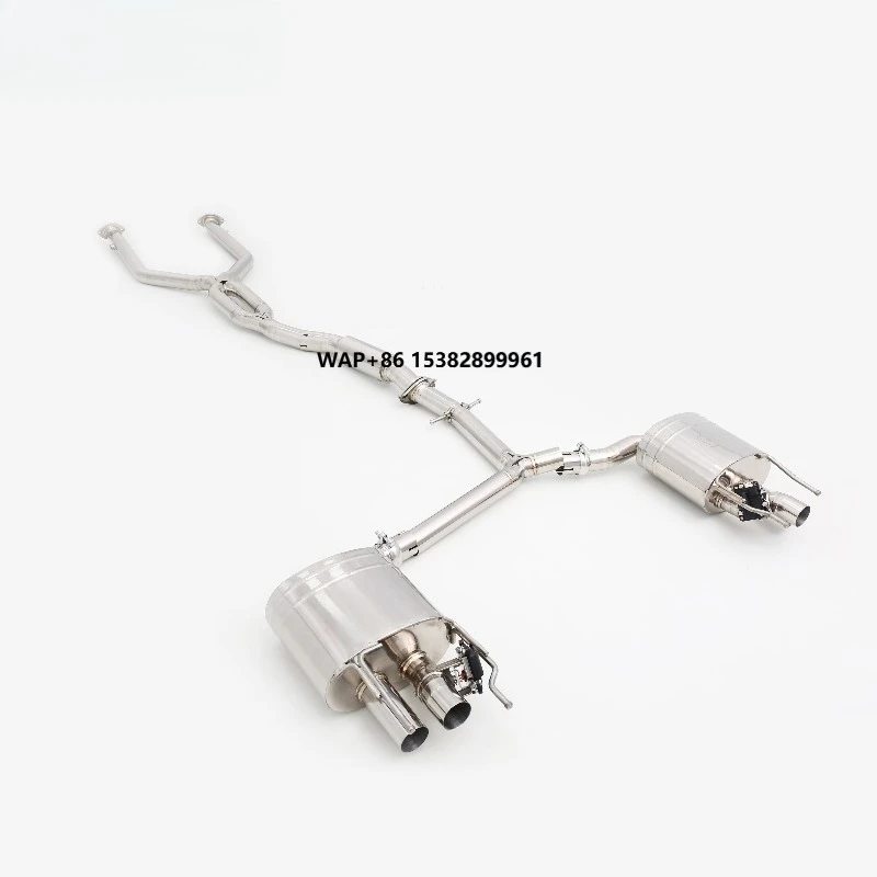 High Performance Auto Accessories TIG Welding Titanium X Pipe Valvetronic Catback Exhaust System for ISF 3.8