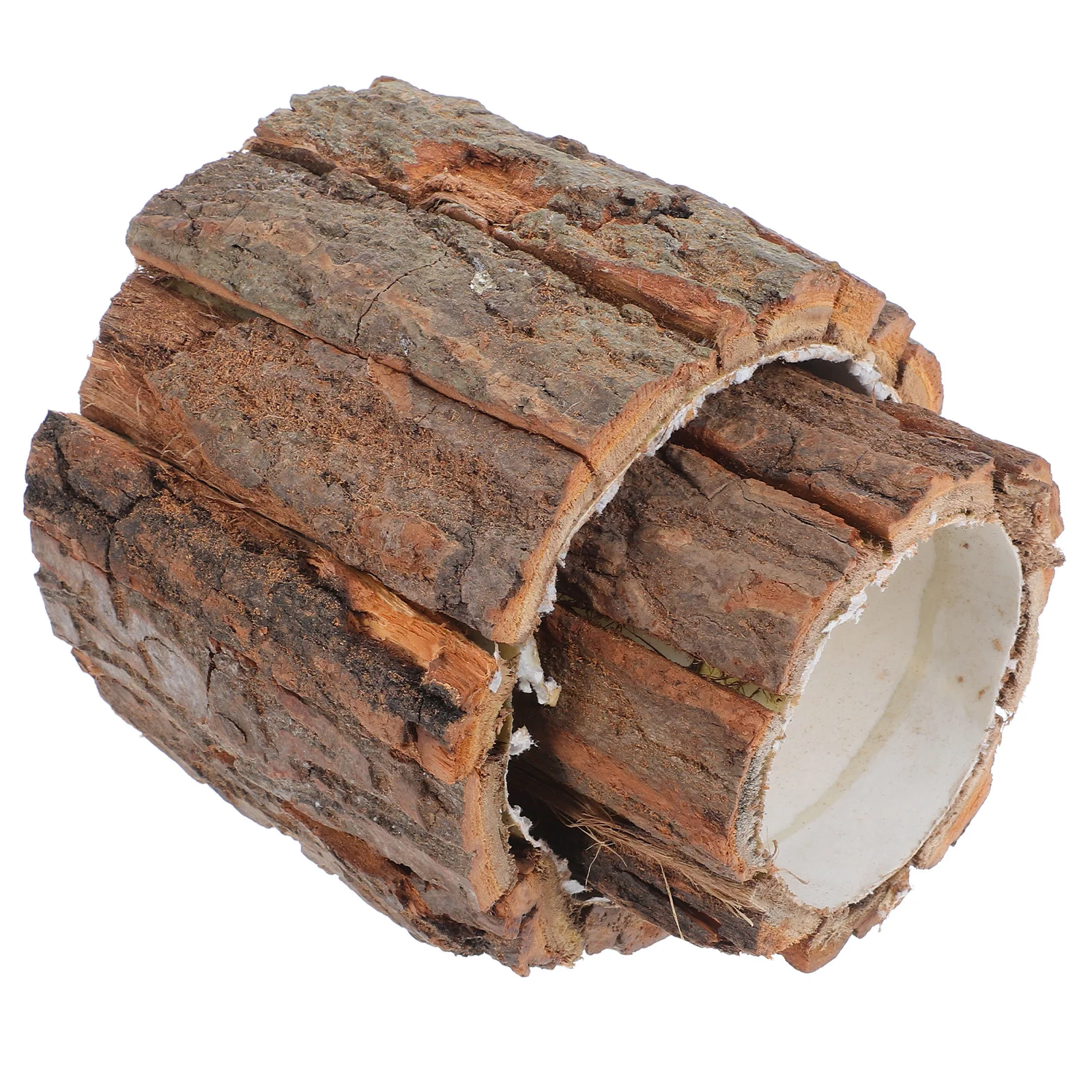 

2Pcs Wood Bark Flower Pot Rustic Wooden Log Planter Home Decor Succulents Holder Waterproof Flower Container Tree Stump Planter