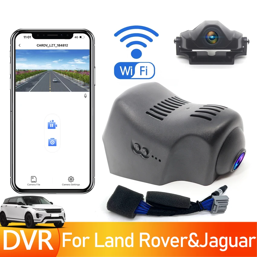 UHD 4K Car DVR WIFI Video Recorder Dash Cam Camera For Land Rover Range Rover Sport Evoque For Jaguar F-TYPE 2012 2013 2014 2015