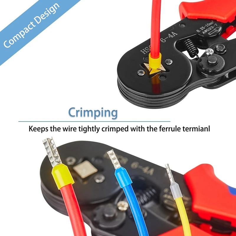 TOP Crimping Tools Wire Pliers - 2500 PCS Wire Ferrules With Crimpers Pliers Kit For Electricians, Adjustable Ratchet Tools