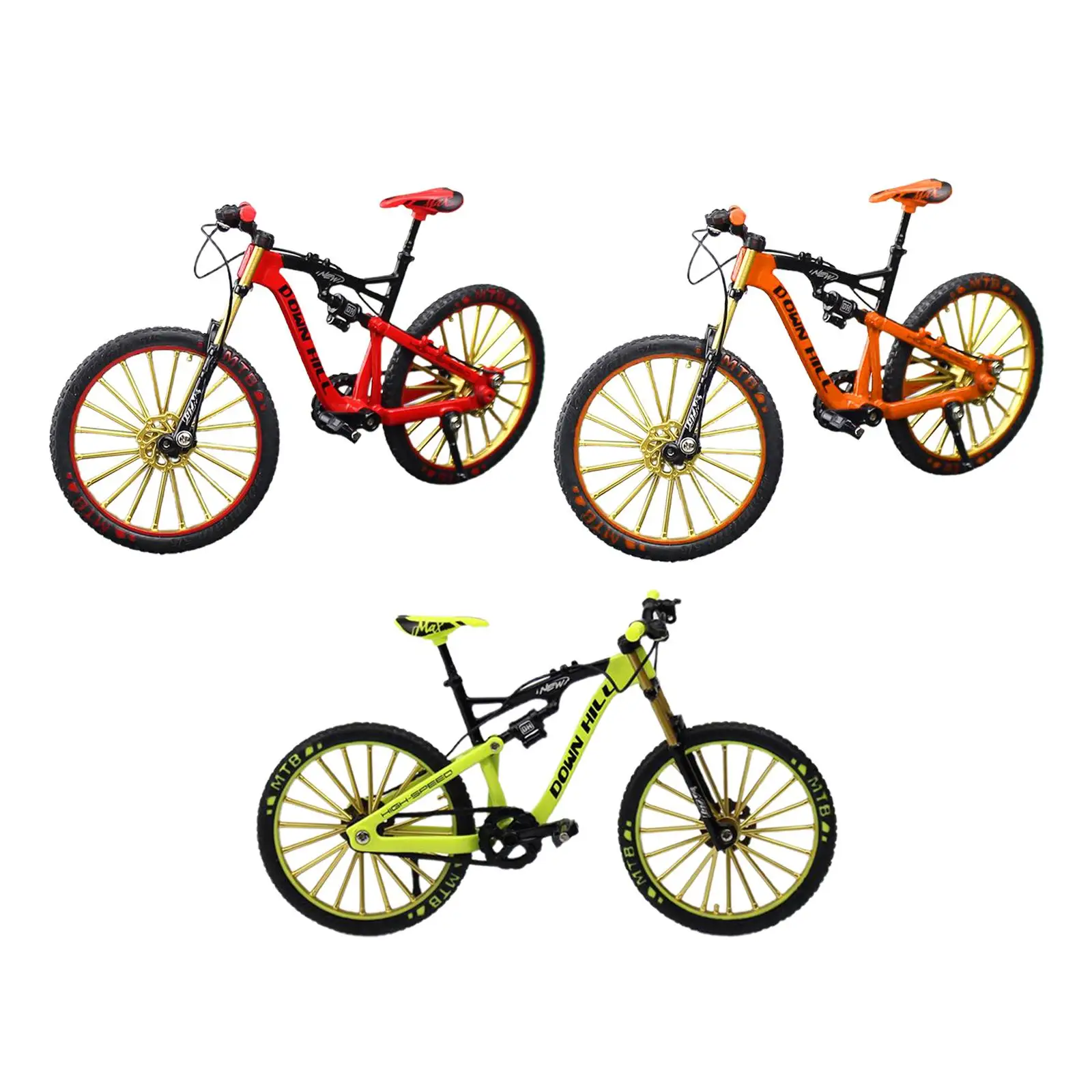 Die-Cast Bicycle Model Kids Toys Collection Home Office Desktop Ornaments