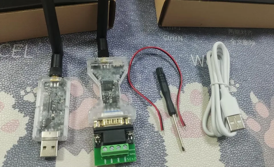 TPUNB Lora Wireless RS485/232/USB Serial Transceiver Module with Pass-through 433 Data Transmission Radio Communication DTU