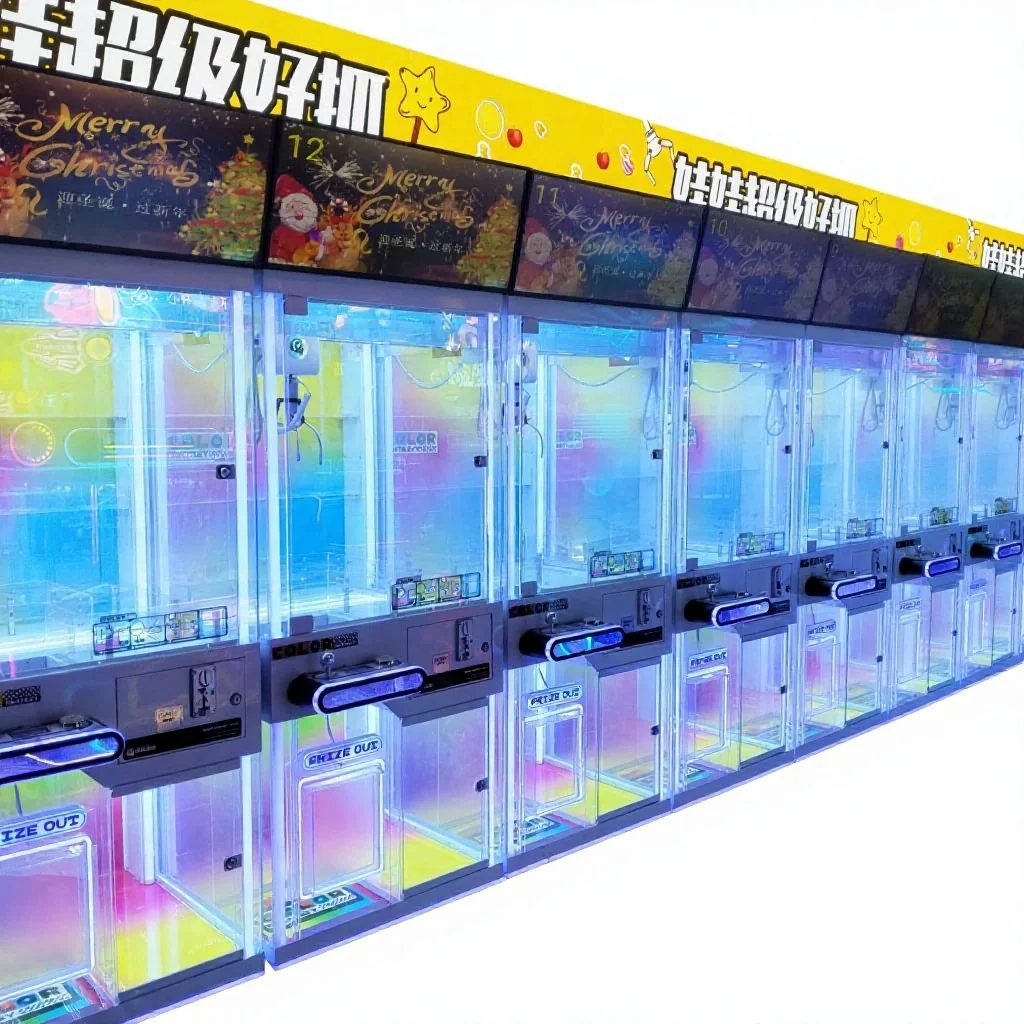 Commercial Claw Machine Transparent Metal Doll Machine Coin Operated Doll Machine Suitable for Entertainment in the Game Area