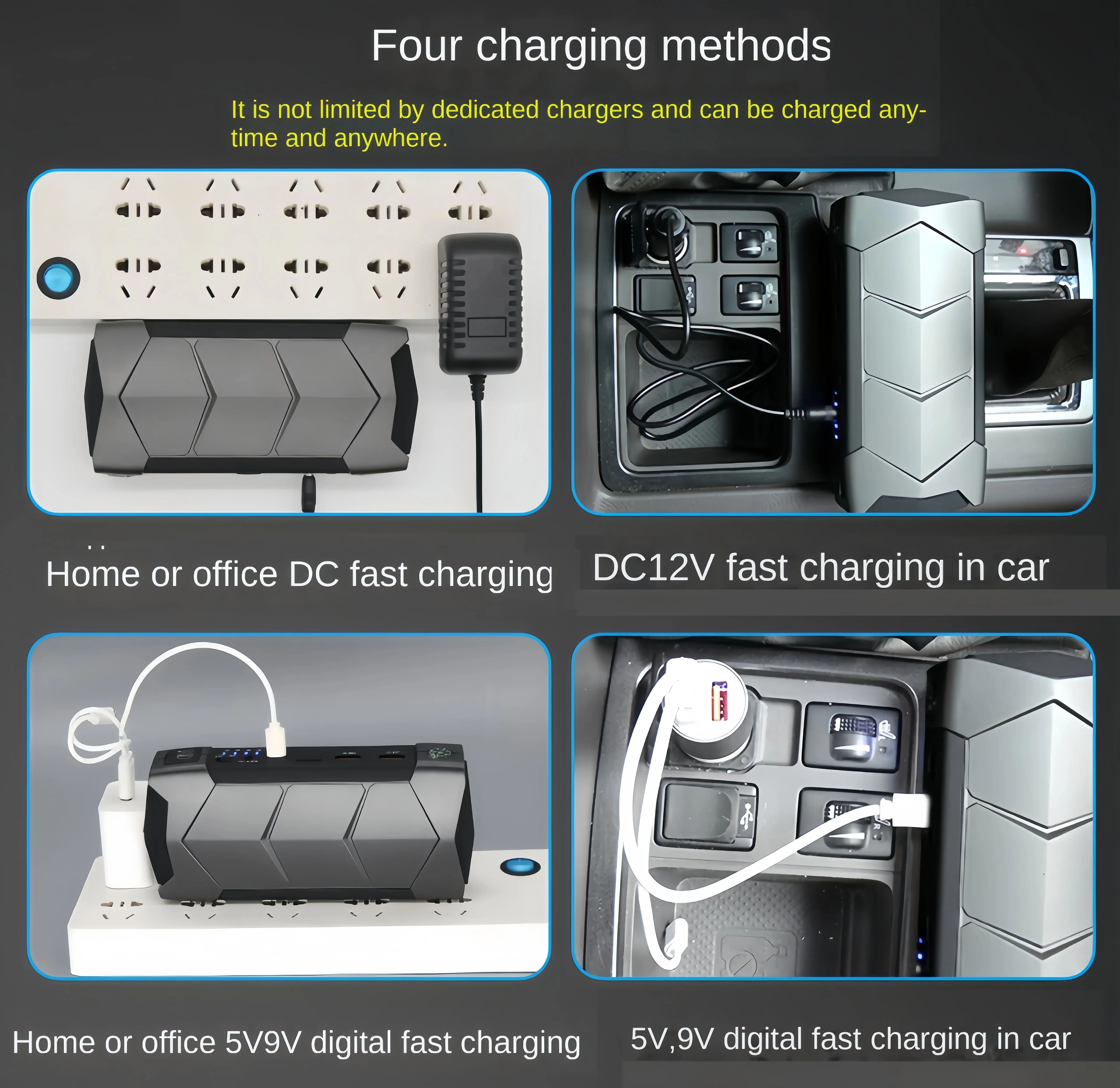 New 12V Powerful Car Jump Starter Car Battery Starters Portable Power Bank 12V Starting Device Booster For Petrol Diesel Car