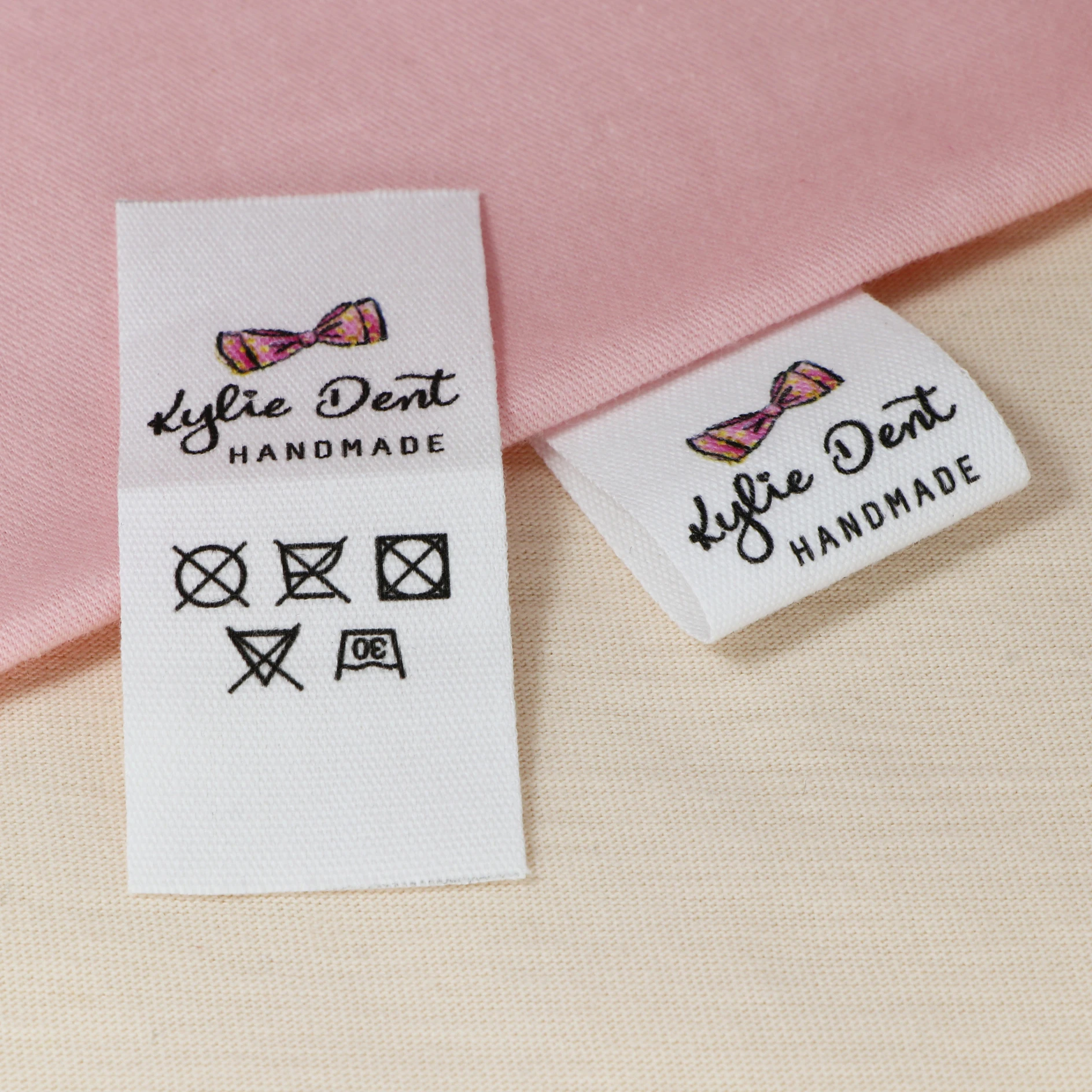 Custom Clothing Labels , Personalized Brand, Cotton printed Tags, Handmade label, Logo or Text,  Watercolor Labels (FR194)