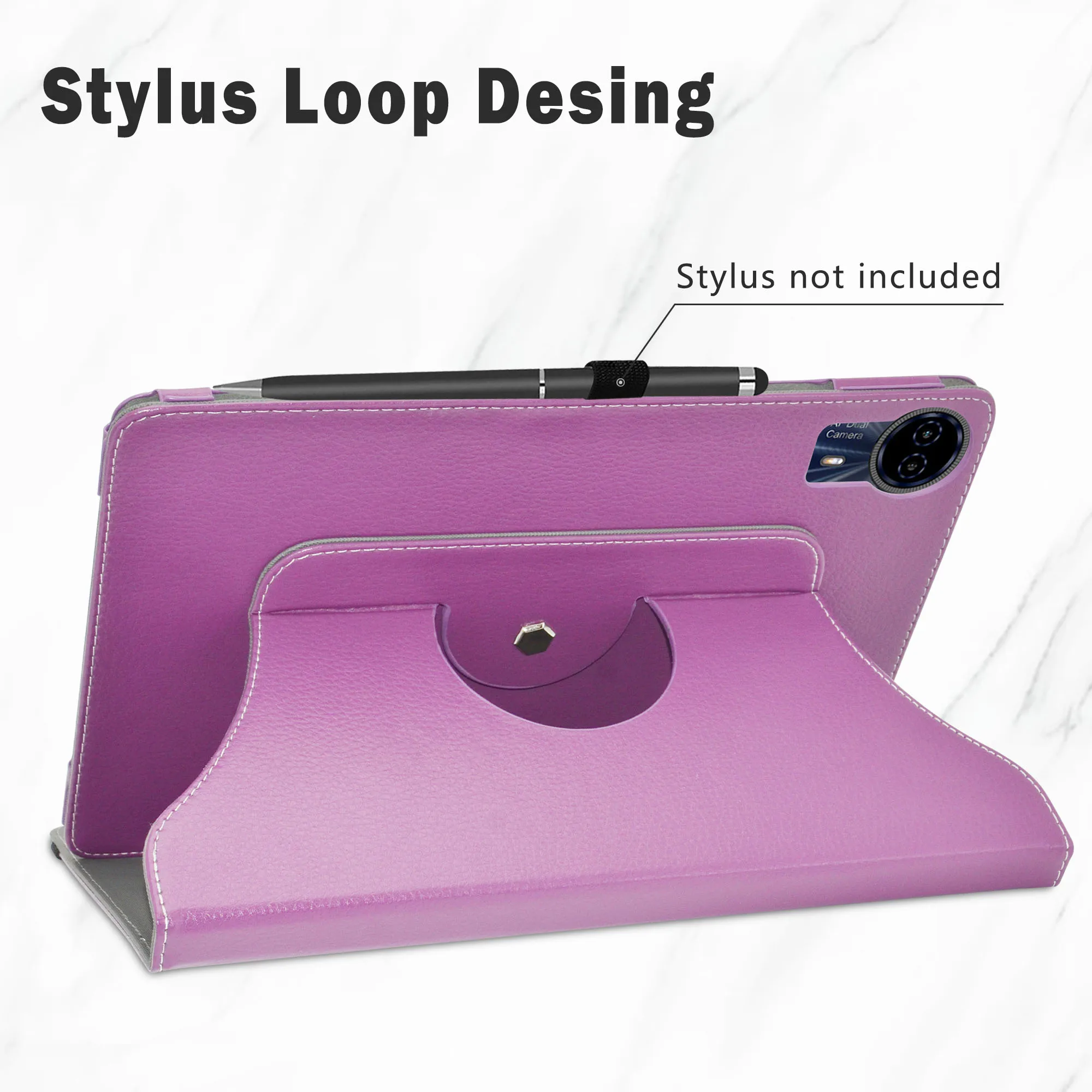 360 Degree Rotary Rotating PU Leather Cover For 13\