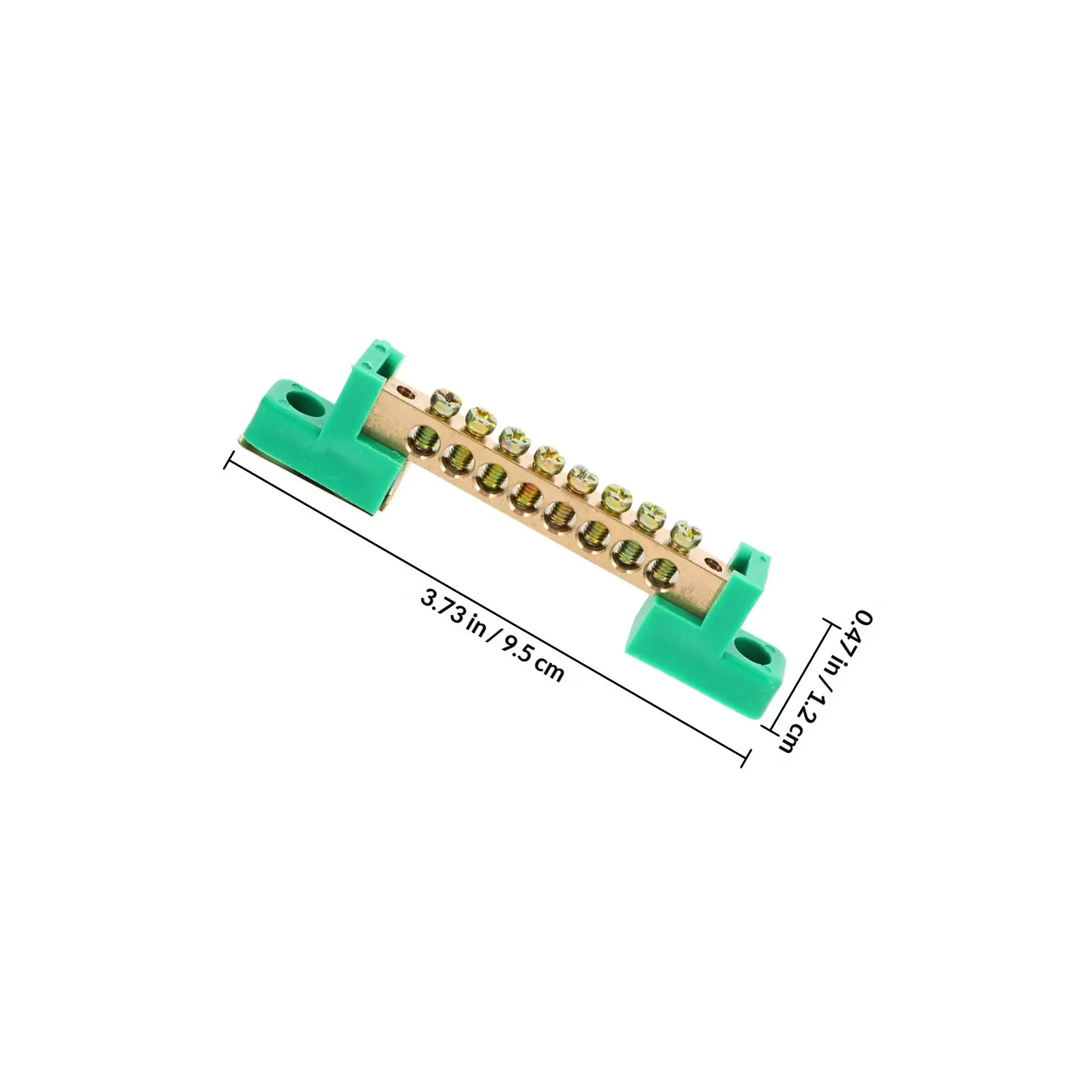 5Pcs Copper Terminal Blocks High Conductivity Electrical Distribution Block Junction Wire Connector Grounding Bus Bar Terminal