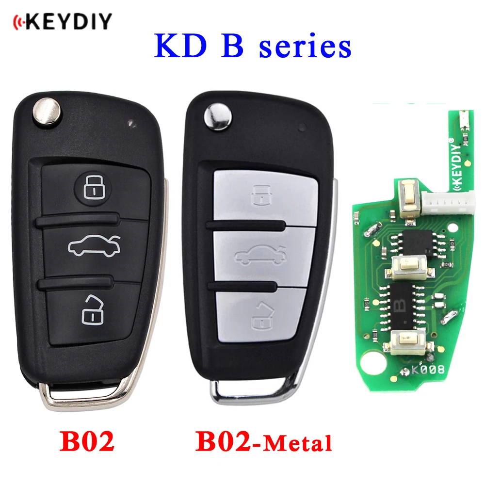 KEYDIY B Series B02 Universal Remote for KD900 KD-MAX URG200 KD-X2 Mini KD To Generate New Remote 231G for Audi A6L Style