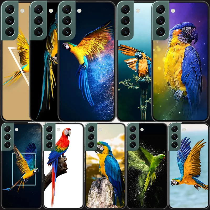 Parrot Bird Phone Case For Samsung Galaxy A12 A22 A32 A42 A52 A72 A54 A34 A24 A14 A73 A53 A33 A23 A13 5G F52 F62 Cover Shell Coq