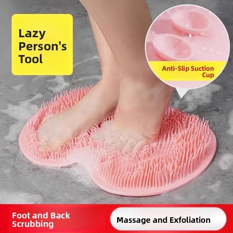 

Силиконовый коврик для мытья и массажа ног, для дома, для ленивых, для душа, для очистки стоп