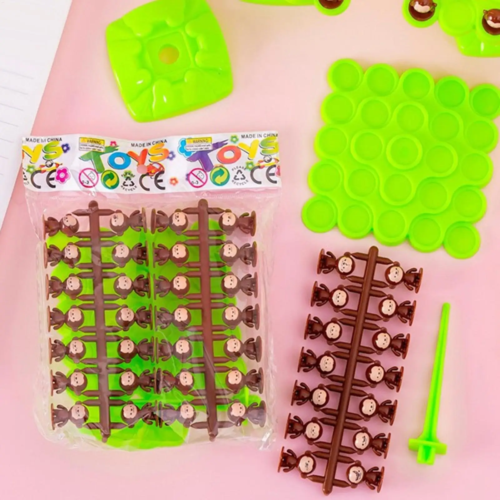 Giocattolo di messa a fuoco per bambini Scimmia Equilibrio Albero Giocattoli interattivi impilabili Gioco interattivo genitore-figlio Abilità educative Regalo di allenamento