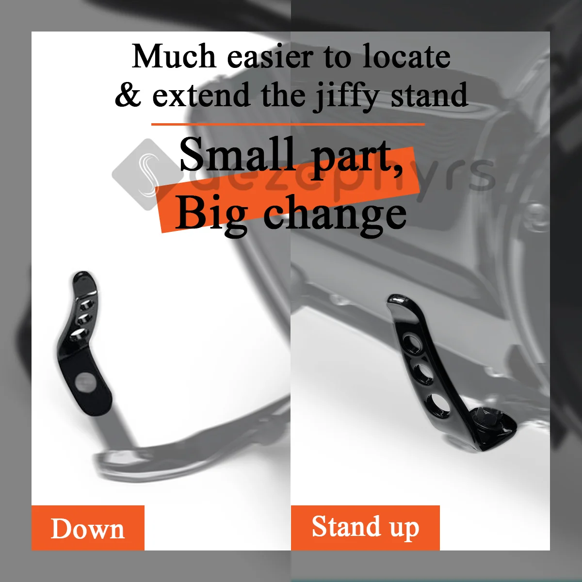 طقم تمديد حامل الدراجة النارية Jiffy Stand Kickstand Extension لدراجات Harley Touring CVO Electra Street Glide FLHXS FLHTCI Road King FLHRI Road Glide FLTRX Ultra Limited FLHTK 1991-2025