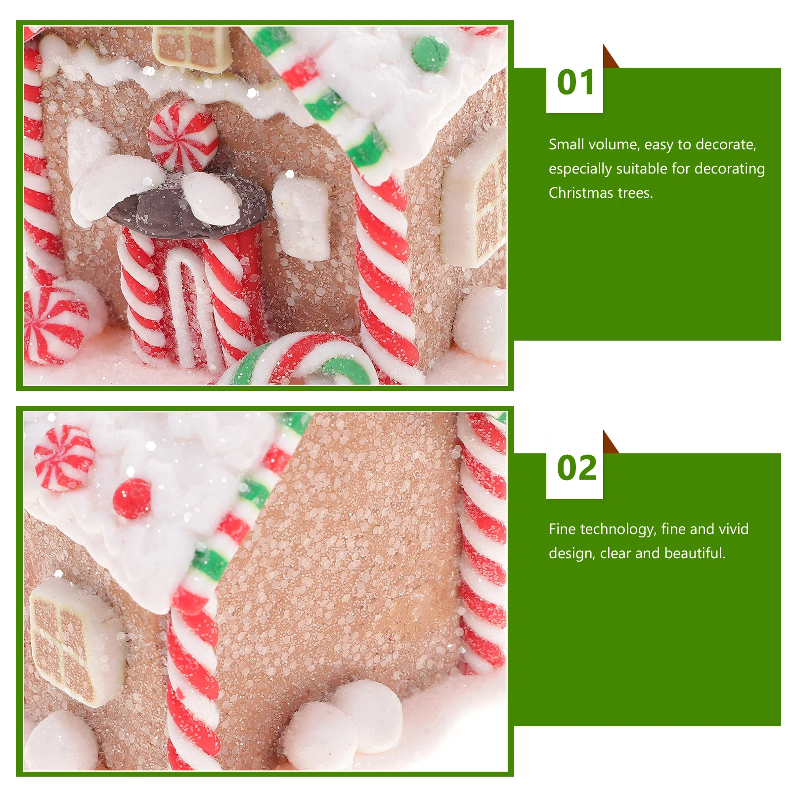 

Shape Resin Xmas Tree Hanging Pendant Exquisite Christmas Ornament Decoration for Xmas Tree Hanging Tag