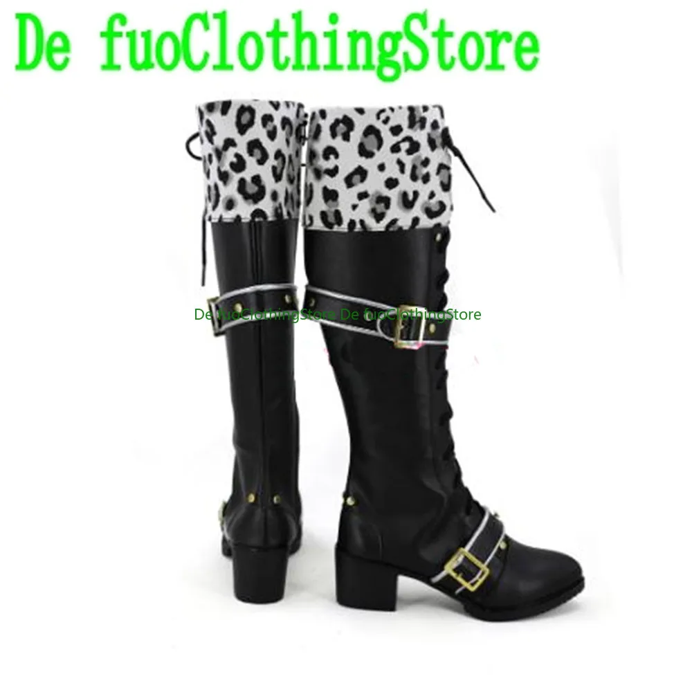 

Hasumi Keito Sakuma Rei Black Shoes Cosplay Shoes Boots Game Anime Halloween DefuoClothing Shoes Store