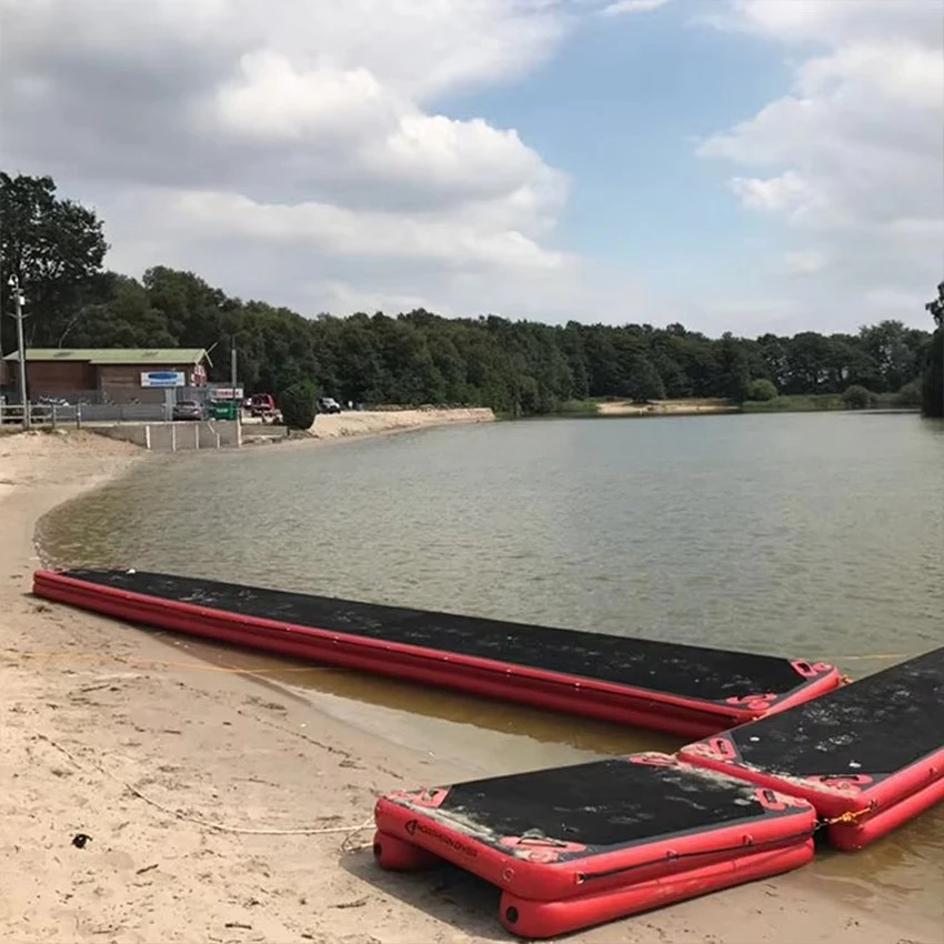 10m Heavy-duty Inflatable Rescue Board for Emergency Water Rescue DWF Floating Bridge Pontoon Walkways