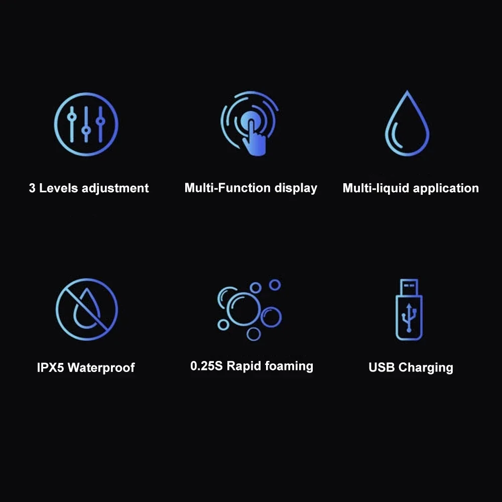 Infrared Induction Wall Liquid Soap Dispenser USB Charging Smart Kitchen Sensor Hand Sanitizer