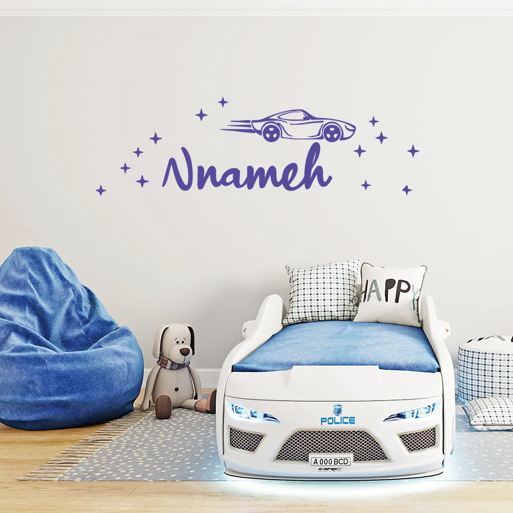 1pc Beauty Personalize Custom Name Racing Home Decor Wall Stickers For Living Room Wall Art Decal