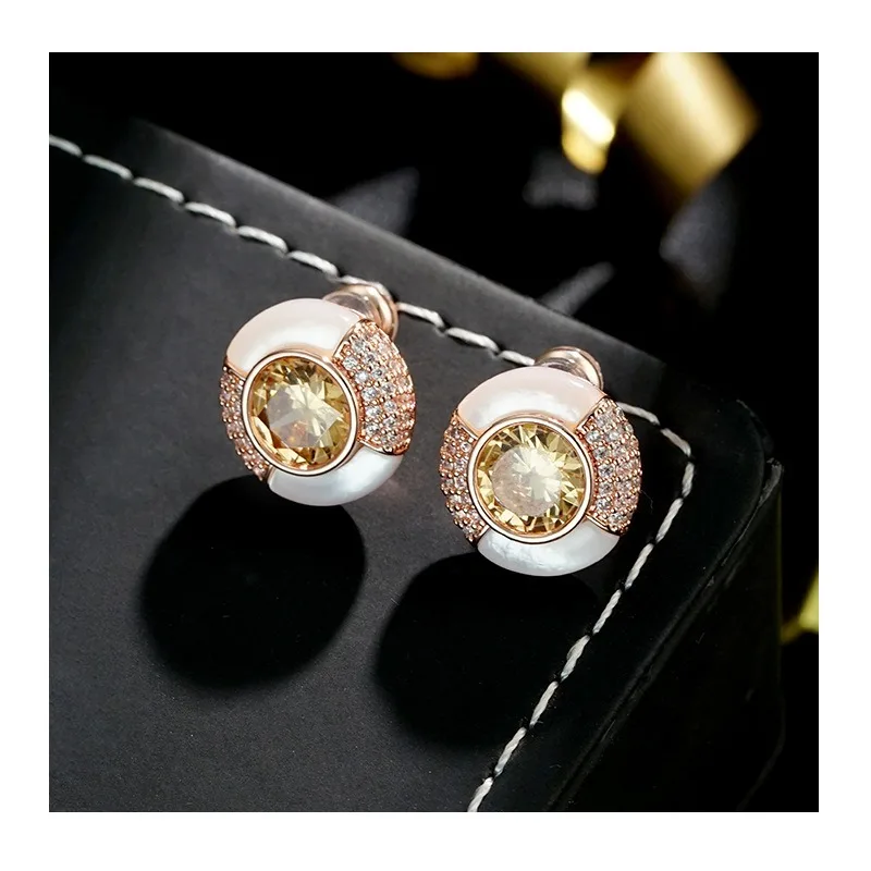 

Explosive Shell Stud Earrings Fashion Light Luxury Silver Needles High Sense Niche Commuting Versatile Earrings Women's Earrings