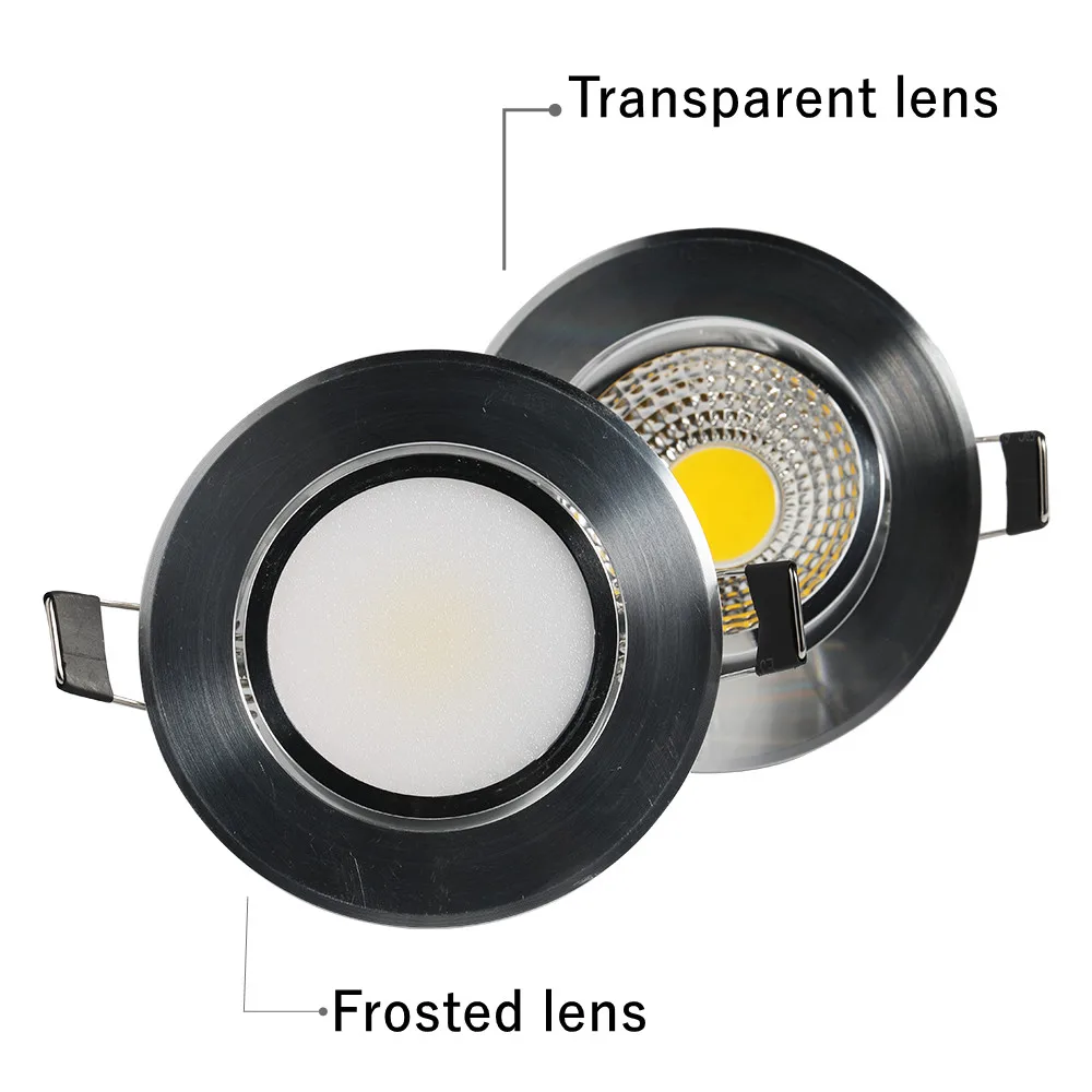 Imagem -04 - Anti-reflexo Led Downlights Regulável Ac220v 110v Recesso Led Luz de Teto Alumínio Cob Ceil Light Spot Lâmpada