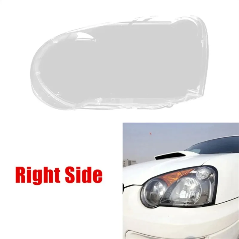 #518R for Subaru Impreza 2003-2005 Head Light Lamps Cover Transparent Lampshade Headlight Shell Acrylic Glass (Transparent)