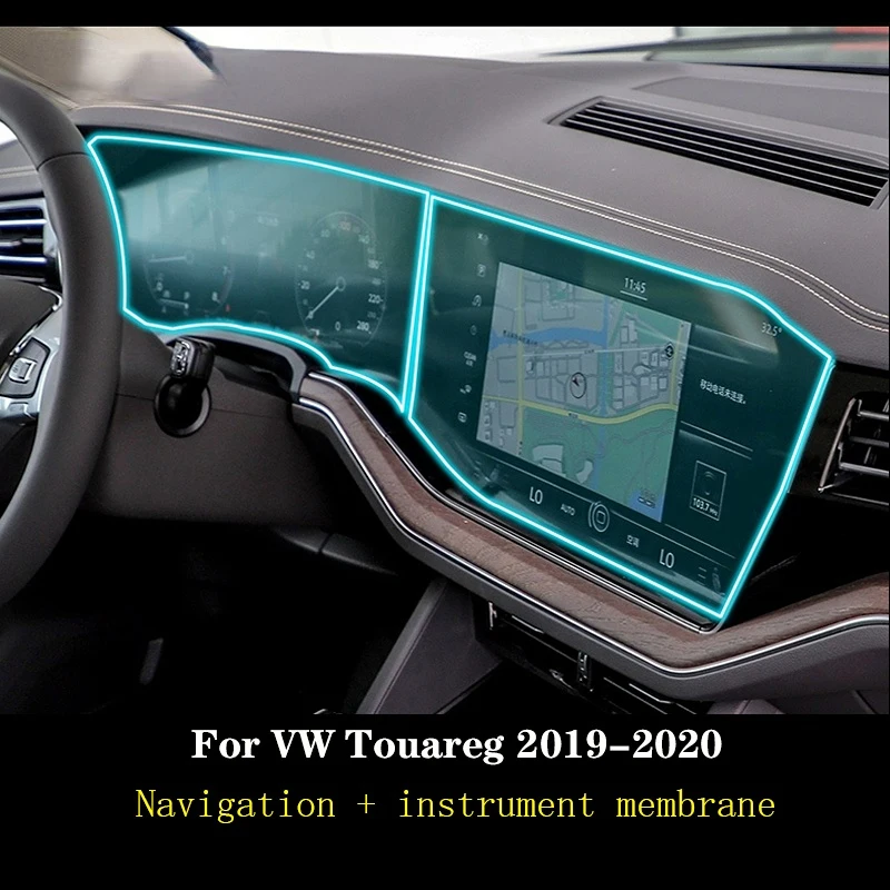 

Для Volkswagen Touareg 2019-2023 Автомобильная GPS-навигация Защитная пленка ЖК-экран Защитная пленка из ТПУ Защитная пленка для экрана Защита от царапин