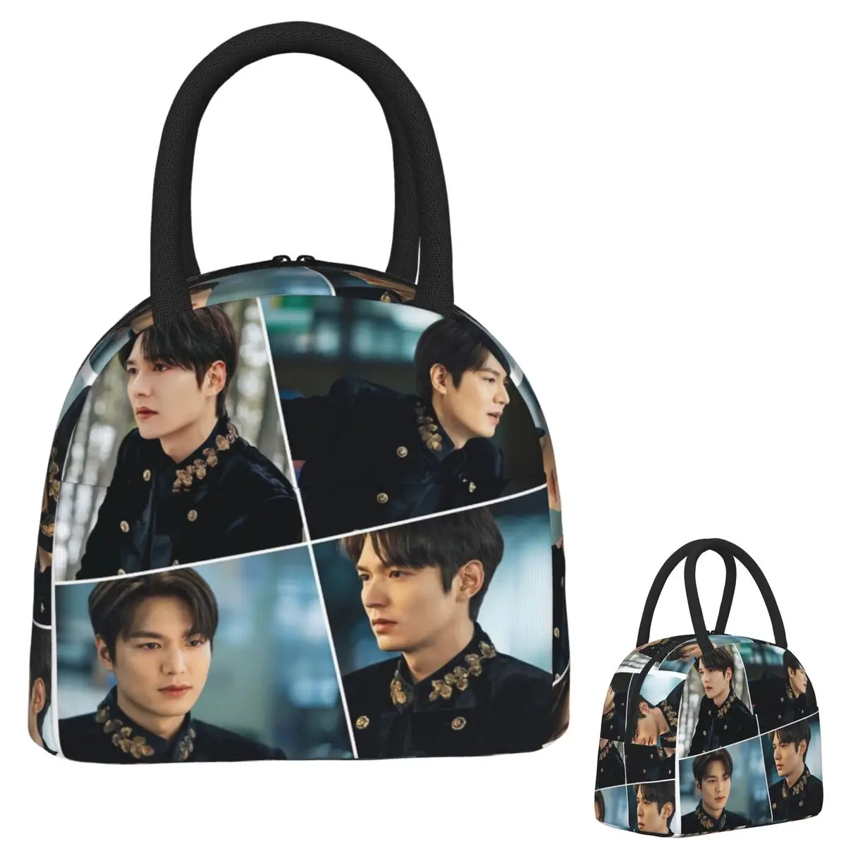 

Lee Min Ho The King Handsome Collage Insulated Lunch Bag for Women Children Portable Food Boxes Thermal Lunch Box Tote