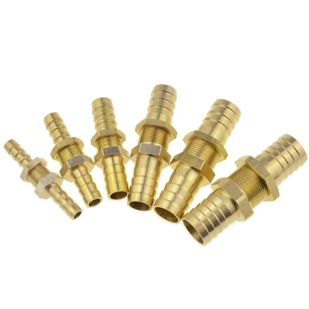 Tee Y 3 4 Way Brass Hose Connector Splicer Barb Pipe Fitting 4 6 8 10 12 19mm 25mm Tail Pneumatic Air Water Hose Coupler Adapter