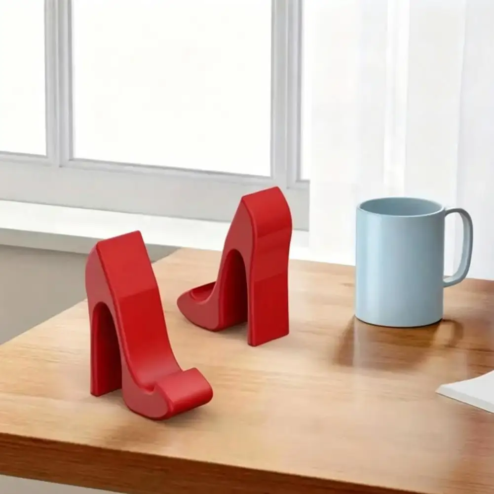 Molding Phone Stand 3d Printed High Heel Phone Holder Novelty Shoe Shaped Mobile Stand Unique Desk Display for Home Office Use