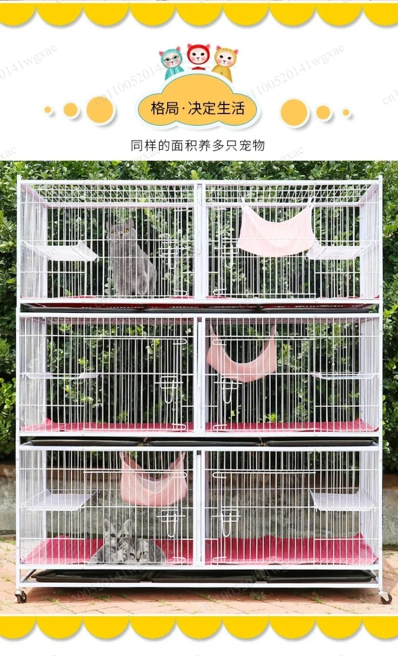 Stackable Three Tier Animal Housing Cage Suitable for Pigeon, Rabbit and Household Pets