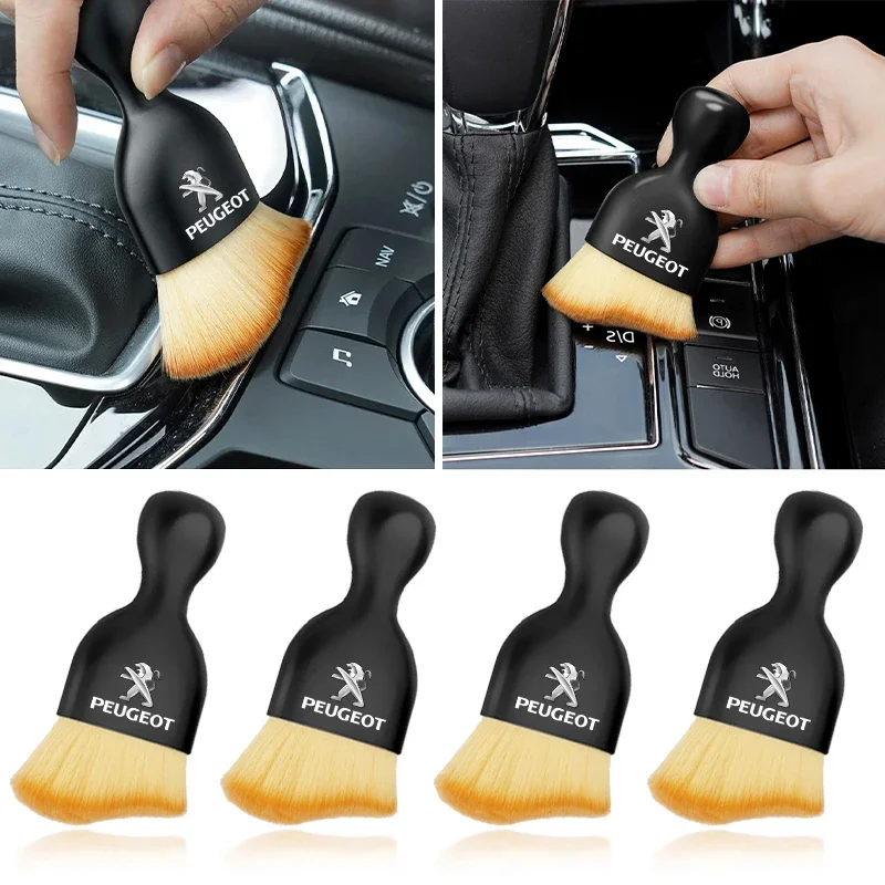 

Car Interior Cleaning Tool Dashboard Air Outlet Soft Brush For Peugeot 108 406 407 206 207 208 306 307 308 508 Car Accessories