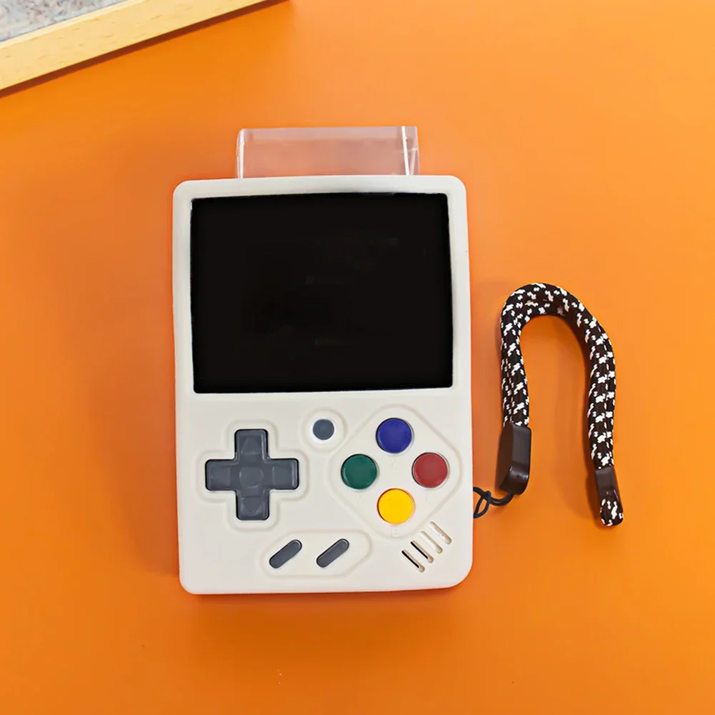 Für MIYOO Mini V4 Silikon Abdeckung mit Lanyard Screen Protector Shell Hülse Weiche Haut Fall Spiel Zubehör Schutzhülle