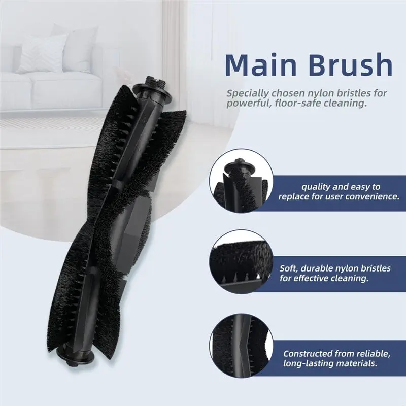 A11E-For Laresar Mars01 / Lubluelu SL68 Robot Vacuum Cleaner Main Side Brush Hepa Filter Mop Cloth Replacement Spare Parts