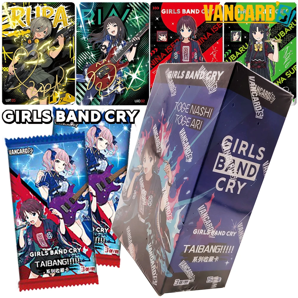 Genuine VANCARD'S Girls Band Cry Rare Collection Card Music Growth Anime Character Iseri Nina Kawaragi Momoka Creative Card Toy