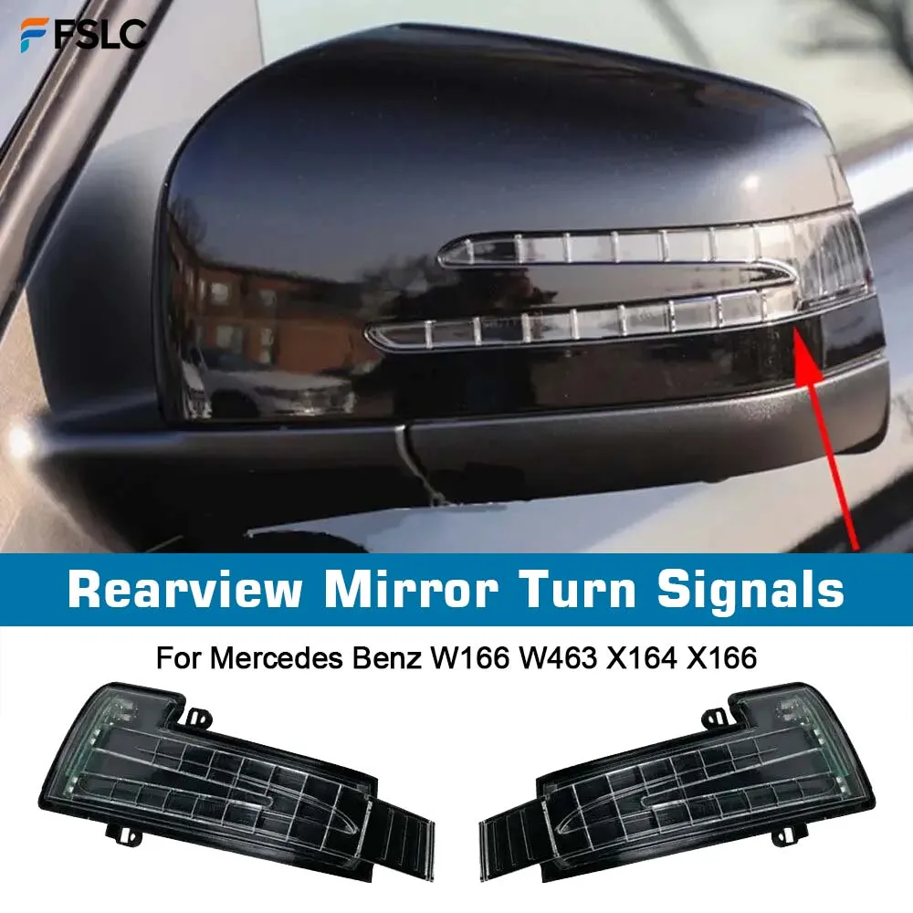 

⭐ Оригинальный ⭐ Указатели поворота в зеркалах заднего вида для Mercedes-Benz W166 W463 X164 X166, аксессуары для индикаторов, 1668200221 1668200121