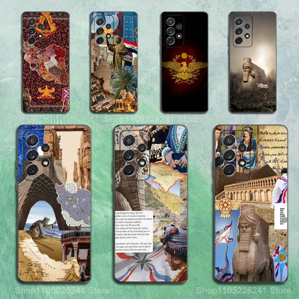 

Great A-Assyrian Flag Phone For Samsung S25,S10,S20,S10,S21,S9,S24,S23,Ultra,FE,Plus,Lite,Soft Silicone Black Cover