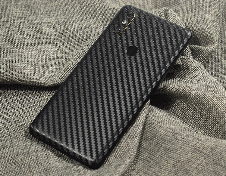 3D Carbon Fiber Wooden Skins Film Wrap Skin Phone Back Sticker For Xiaomi Play Mi9/MIX3/2S/Mi8 SE/Mi6X/Redmi 6 Pro/Note 5 Pro