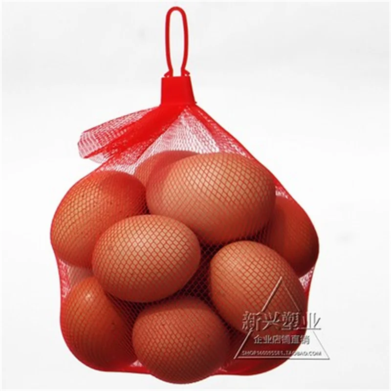 100pcs Aquatic fruit packing pockets of mesh bag to receive a net Food packaging net Household gardening mesh net And net buckle