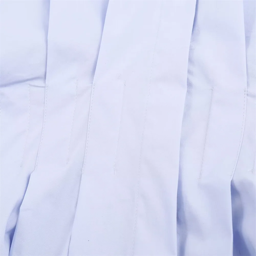 قميص بوبلين مطوي بسيط ومتعدد الاستخدامات على الموضة النسائية الجديدة للخريف #5