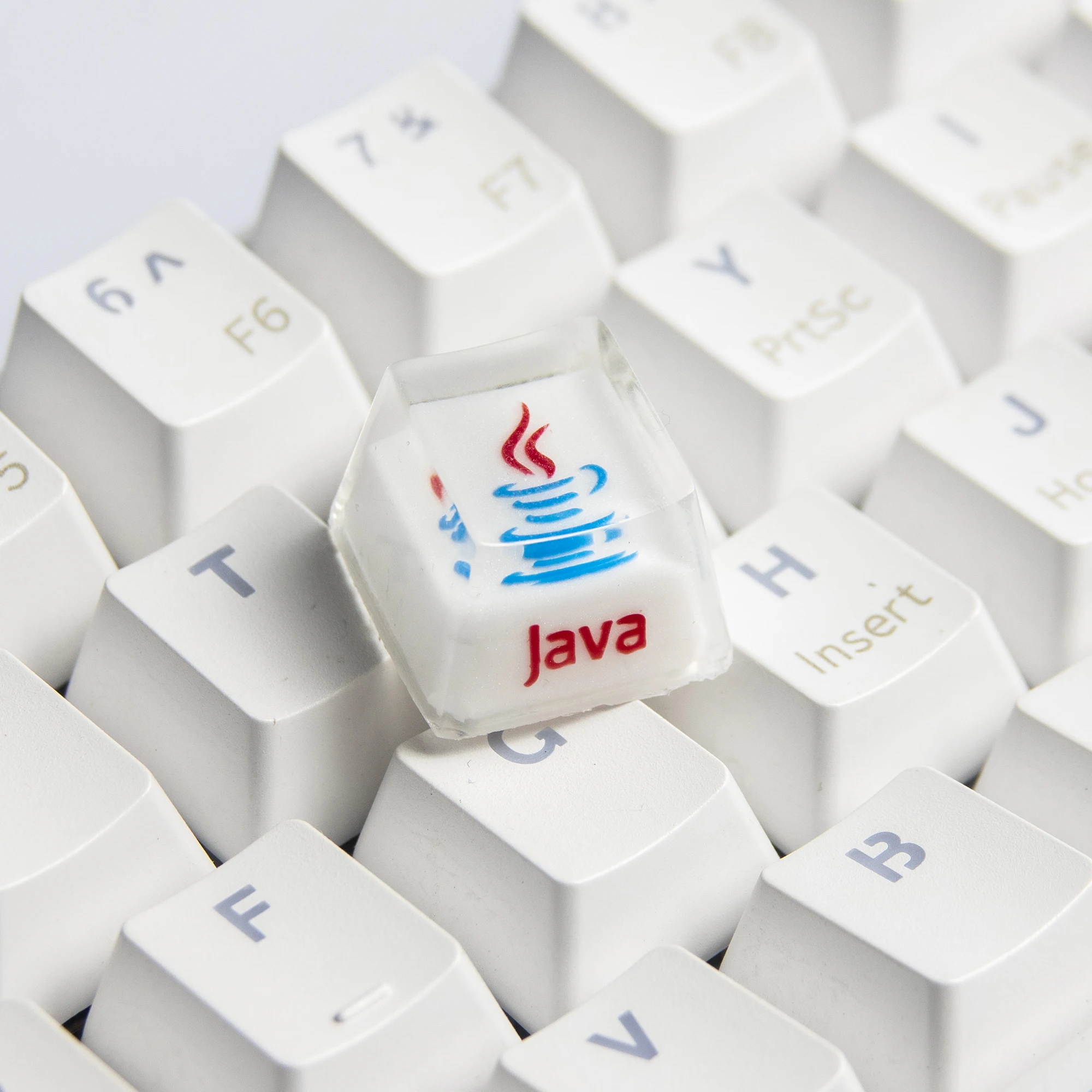 Customized Keycaps Mechanical Keyboard Personalized Translucent Cubic Resin Java Pyhton Github Ps Stackoverflow Programmer R4