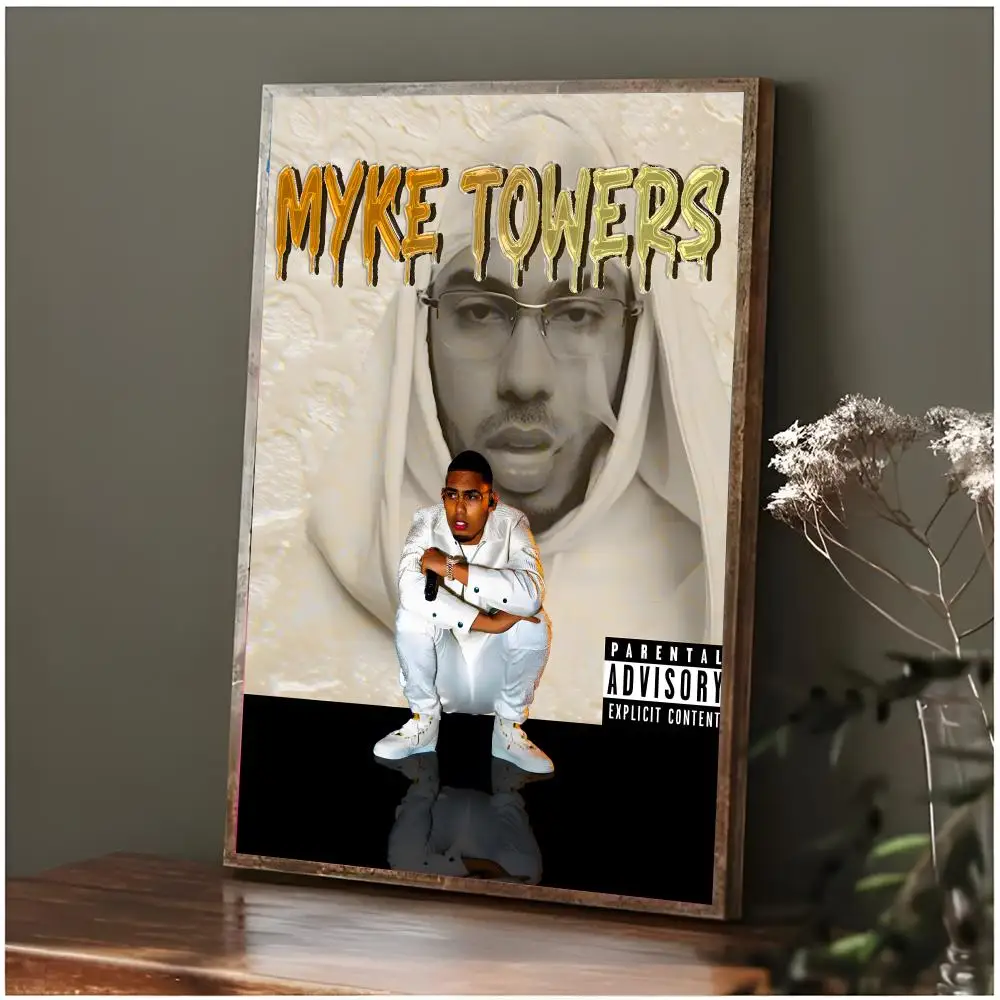 Latin Urban Music M-Myke Towers Poster Modern Wall Art Bedroom Living Room Print Unframed