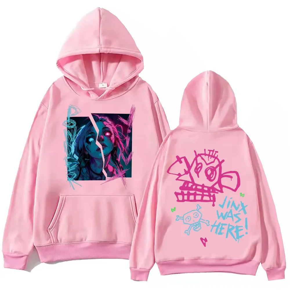 Arcane-Jinx  Hoodie Harajuku Hip Hop Pullover Tops Sweatshirt Fans Gift Hoody