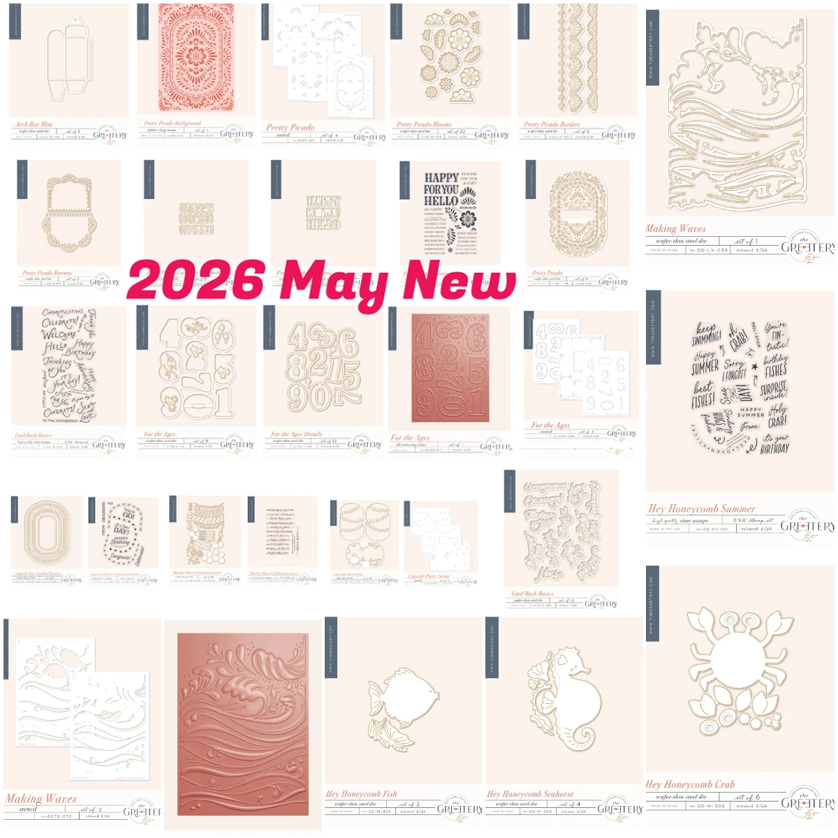 Troqueles de corte de metal y sellos transparentes The Grettery Market Place Celebration Street, suministros para scrapbooking y DIY, para álbumes de fotos y repujado